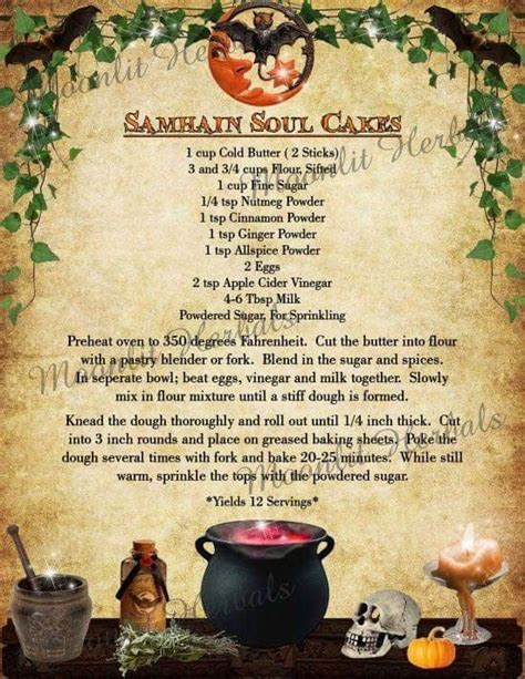 Wiccan ssmhain recipes